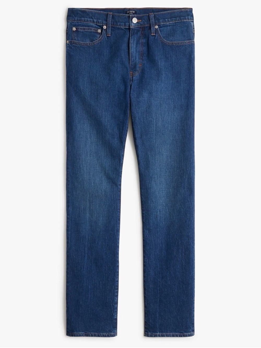 J. Crew Men’s Flex Straight Jeans in Dark Blue